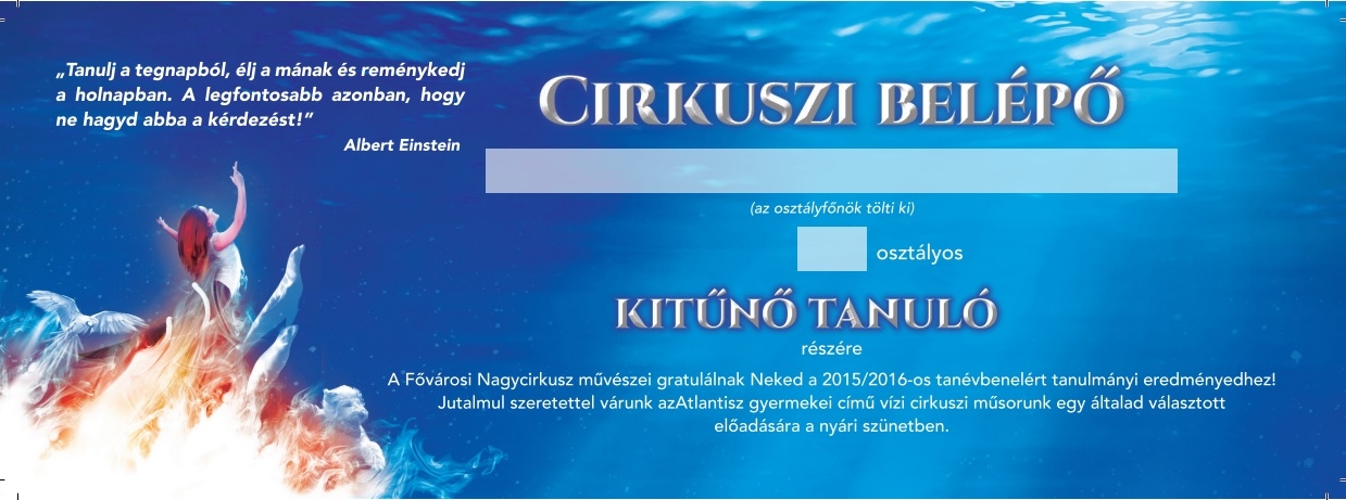 Kitűnő tanuló ajándékkuponok (Sajtóközlemény)