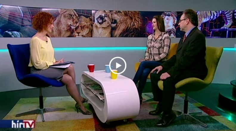 Komenda Zsófia és Fekete Péter a Hír TV Reggeli járat című műsorában