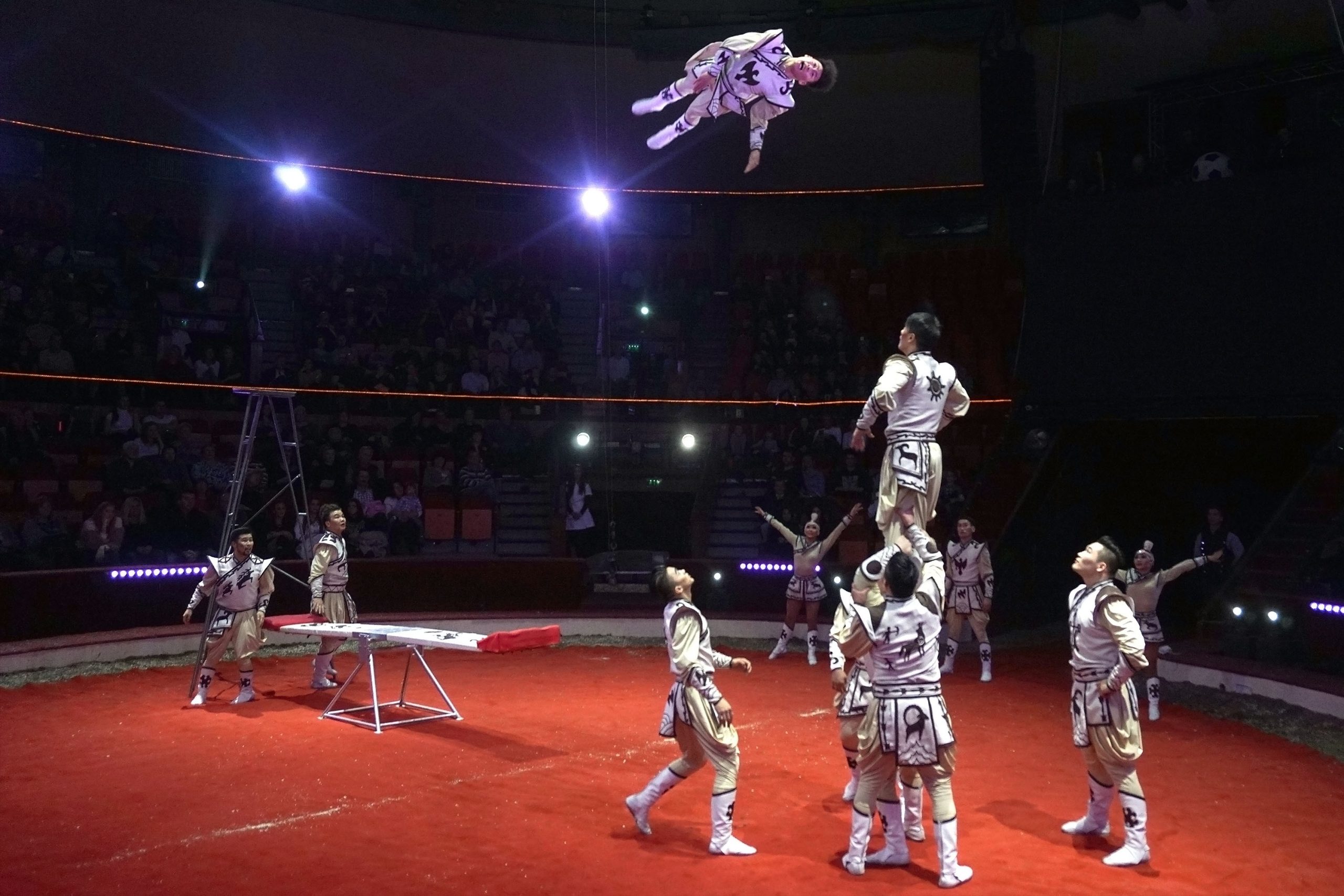 Esernyőzsonglőrök és ugródeszkaakrobaták a XII. Budapest Nemzetközi Cirkuszfesztivál B műsorában!