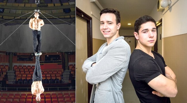 Nagyon kemény: függőleges rúdon szaltóznak a magyar fiúk